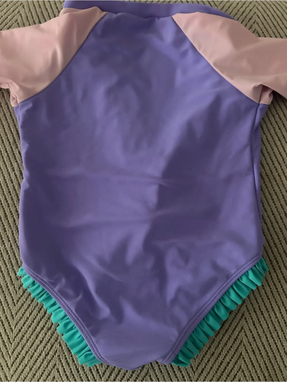 Source Unknown Purple, Pink & Teal Long-Sleeve One-Piece Swimsuit